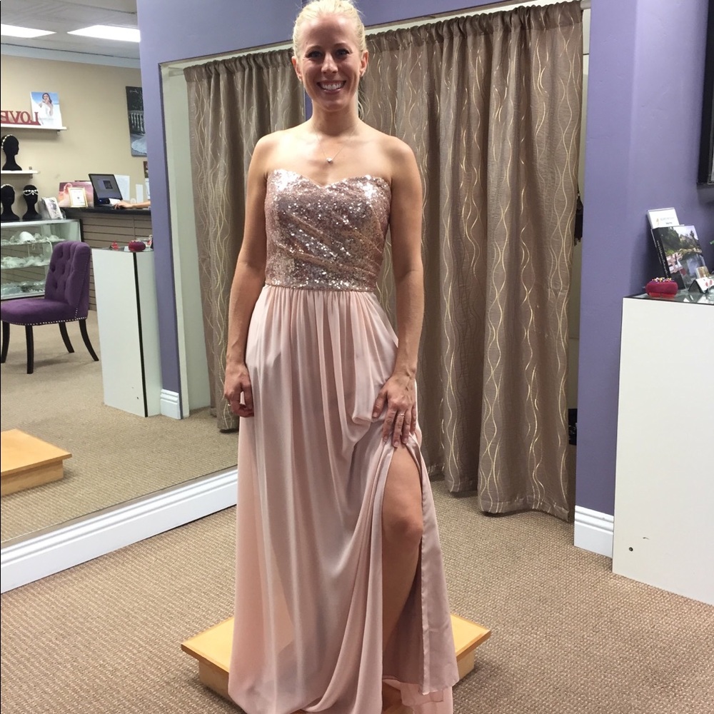 B2 Jasmine Rose Gold Bridesmaid Dress